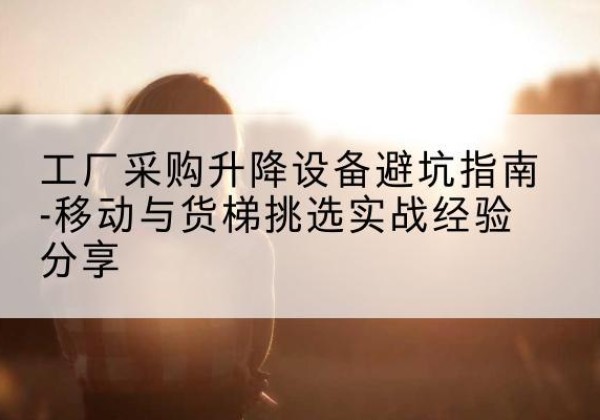汉滨移动式升降机怎么选-工厂采购升降设备避坑指南-移动与货梯挑选实战经验分享